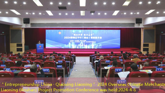 ＂Entrepreneurship China · Qiaoxing Liaoning＂ 2024 Overseas Chinese Merchants Liaoning (Anshan) Project Promotion Conference was held